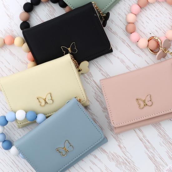 Женский кошелек-браслет в стиле бохо, бисерный браслет, держатель для карт с бабочкой