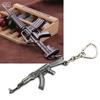 6CM Key Buckle Mini M4A1 AK47 Pendant Metal Keychain Keyring Pendant Gift