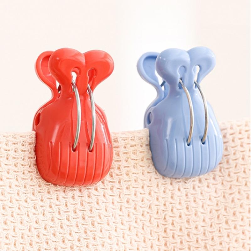 Мультяшный кит Безшовная прищепка для белья Прищепки для одежды Квилт Носки Нижнее белье Полотенца и другие Вешалки Фиксированный большой ветрозащитный зажим