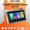 Автомобильное радио Android Auto Carplay для Toyota Corolla Verso 2004-2009, мультимедийный проигрыватель, головное устройство, стерео, GPS-навигация, BT WIFI 1+16 ГБ