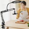 With Fill Light Telescopic Phone Stand Stable Clamp Type Phone Holder  Live Learning