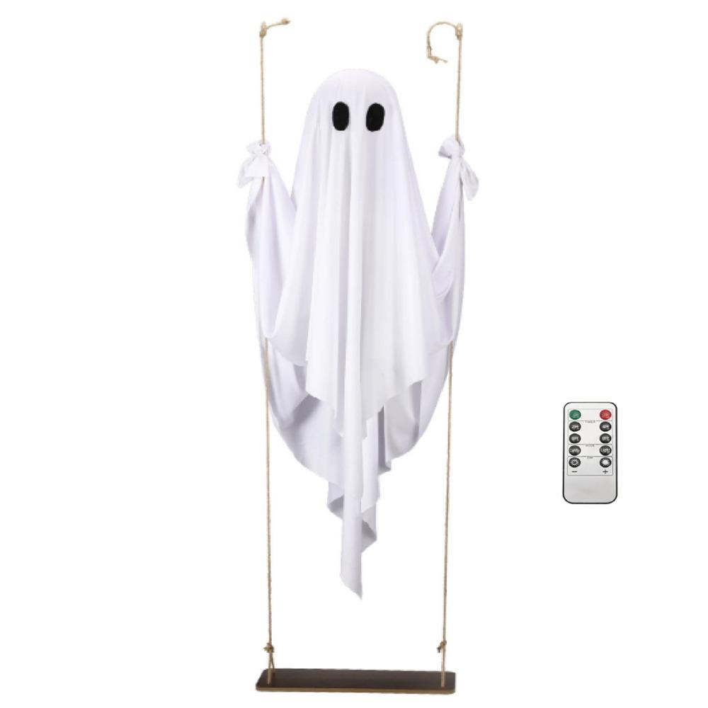 Remote-controlled Halloween Hanging Swing Ghost Luminous Ghost Swing Party