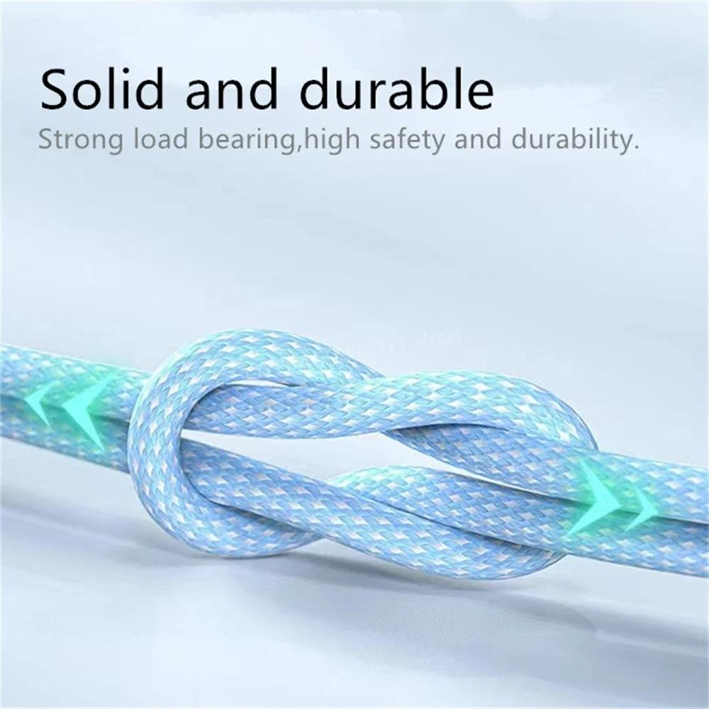 Universal 3-in-1 USB C Charging Cable for iPhone Samsung Android 6A Fast Charge Type-C Micro USB 1.2M Nylon Quick Charger Cord