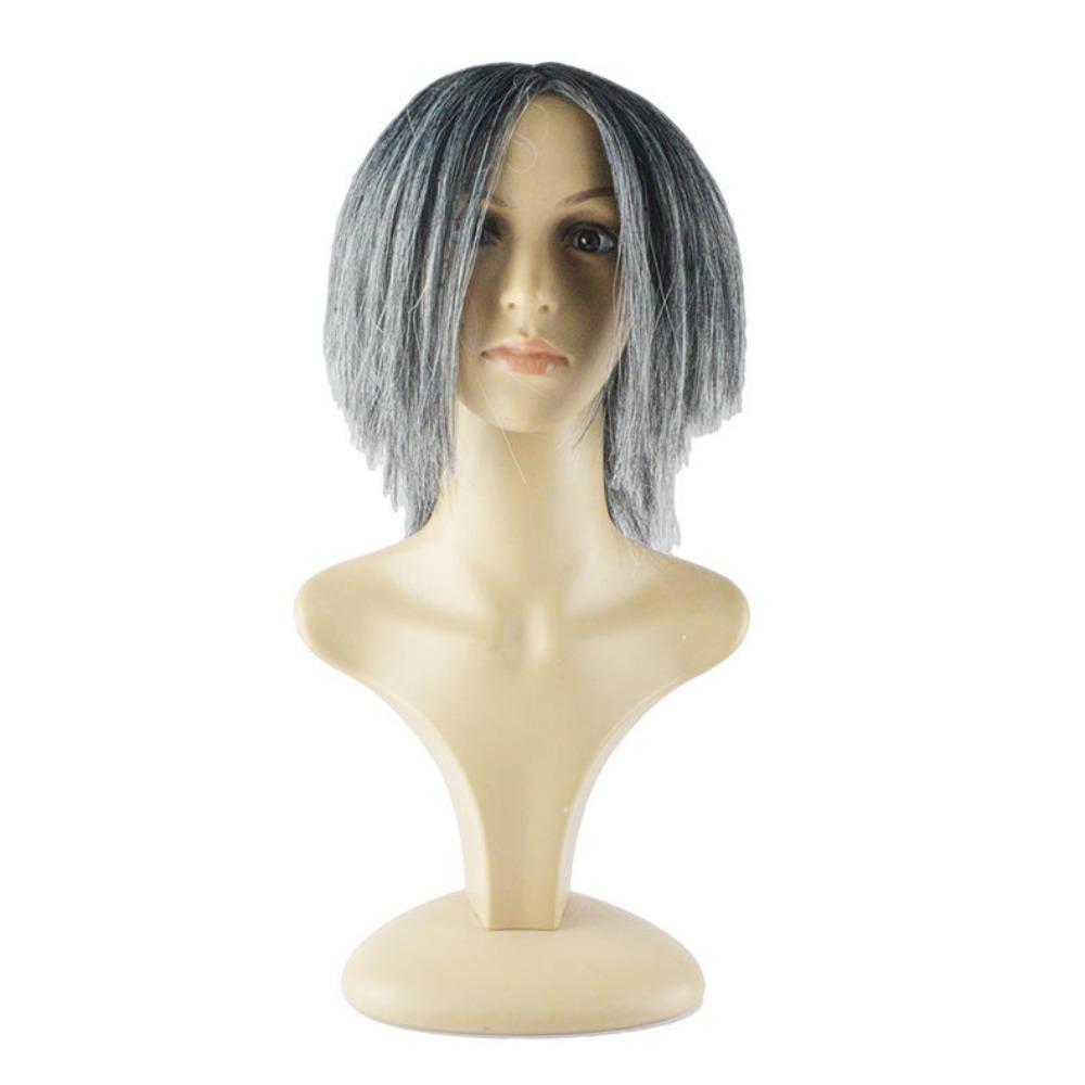 Gray Old Man Wig Beard Funny Halloween Cosplay Wig Wizard Wig Beard Makeup Party