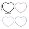 Handheld Heart-shaped Mirror High-definition Beauty Make-up Mirror Simple Handheld Mirror  Woman