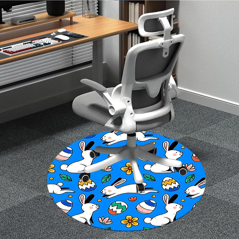 1pc Bunny Hop Chair Carpet for Office, Non-slip, Soft and Durable Office Rug, Perfect for Office yy260127112