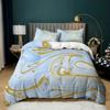Home Textile Marble Texture Three-Piece Gradual Change Quilt Cover Digital Printing Bedding