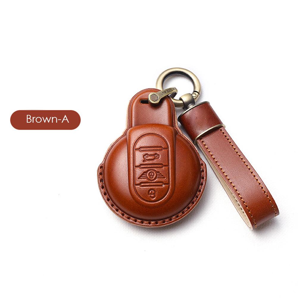 Кожаный чехол для автомобильного ключа для BMW MINI COOPER S ONE JCW F54 F55 F56 F57 F60 CLUBMAN COUNTRYMAN держатель для дистанционного брелока чехол для ключей
