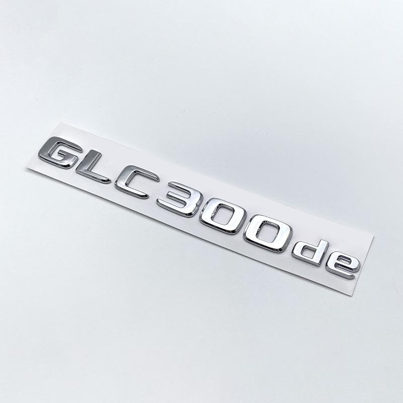 3D Chrome Black Letters GLC300de GLC300e GLC350e GLC400e 4Matic Emblem for Mercedes Benz GLC X253 Car Trunk Logo Sticker AH1JUYFT2 QQ27
