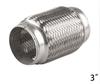 Exhaust Flex Pipe Stainless Steel Double Braid 3" Inlet X 6" Long