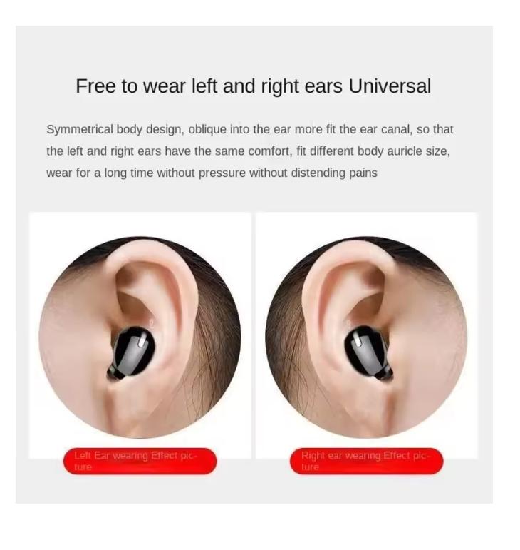 2025 X9 Беспроводные наушники Bluetooth-совместимые 5.0 с микрофоном Одиночный вкладыш Спортивная гарнитура Для Xiaomi Huawei Стерео звук Наушники