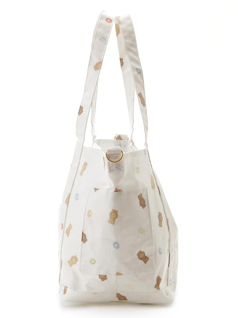 gelato pique Cereal Bear Pattern Mom Bag PWGB244749 Women's Off-White OWHT Free Size Large Capacity Tote Diaper Mommy Bag