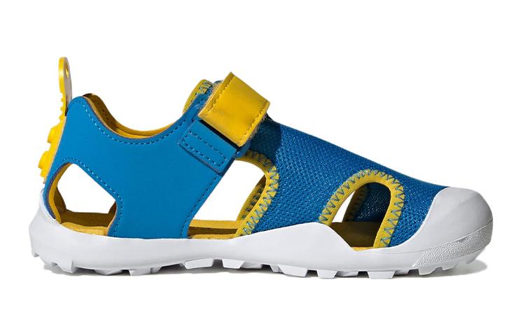 LEGO x Adidas Сандалии для детей Captain Toey, нескользящие, износостойкие, сине-желтые, Детские IE4977