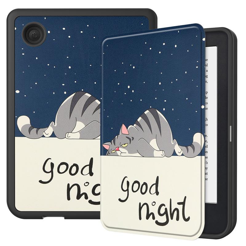Чехол funda для KOBO Clara 2E Чехол 2022 Smart Cover Искусственная кожа Силиконовая задняя крышка Полный корпус Чехол для электронной книги для Etui Kobo Clara 2e Чехол Capa