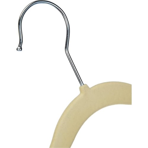 Basic Hangers, 30-Piece Set, for Children's Clothes, Anti-Slip, Beige