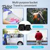 Double Handle Carry Bucket 12/20L Collapsible Water with Handles, Large Foldable Container, Container Portable Pail for Outdoor, Camping, Fishing, Car