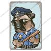 Vintage Cool Dogs Poster Metal Signs Super Hero Animal Metal Tin Plate Retro Plaque Pet Shop Bar Pub Home Wall Decor