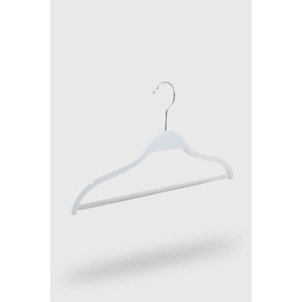 Деревянная вешалка для детской одежды 0-3 лет, белый цвет, 6 штук