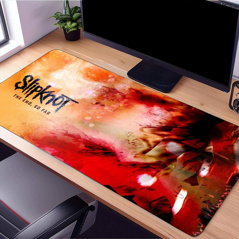 Band S-Slipknot Live at MSG Mouse Pad Large Desk Mat Keyboard Ergonomic Office Rubber PC Non-slip Anti-fray Home Custom
