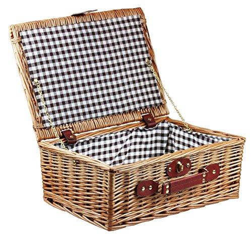 Captain Stag Picnic Basket Trunk UT-1001 Brown (approx.) Width 40 x Depth 29 x Height 16cm