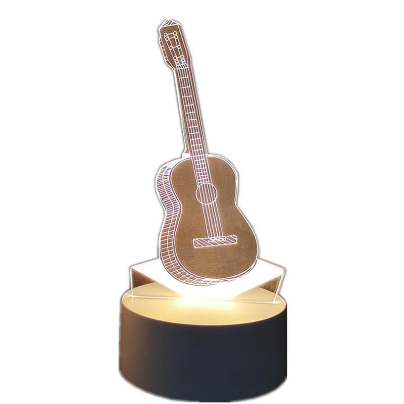 3D-светодиодный ночник: Креативный прикроватный светильник для защиты глаз в спальне, питание от USB, энергосберегающий, идеально подходит для общежитий и девочек.