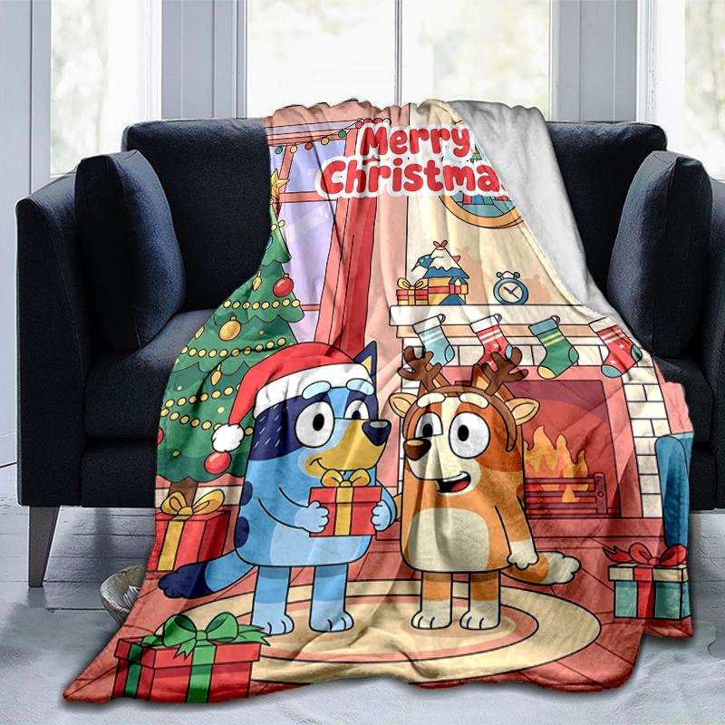 1Pc Merry Christmas Celebration Blanket Soft And Comfortable Casual Warm Camping Travel Christmas Halloween Gift M92165