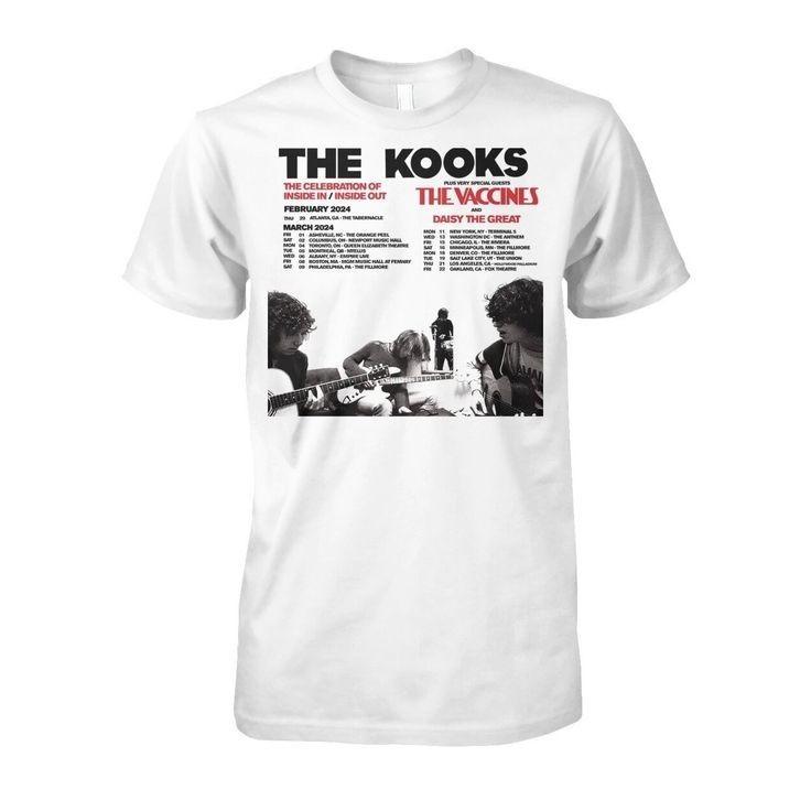 Винтажная футболка The Kooks Band Музыкальный тур Размеры от S до 5XL 2F932