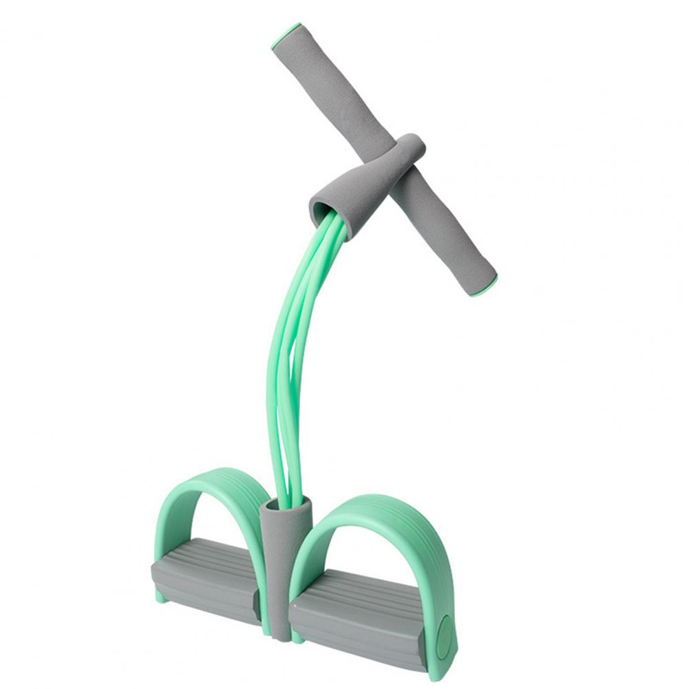 4-трубчатые ленты сопротивления тяга троса Sit Up Педаль Тренажер Помощник Эспандер Йога Домашний фитнес Gum Bands