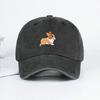 Cute Corgi Embroidered Baseball Cap for Men and Women Outdoor Travel Hiking Sunscreen Hat Leisure