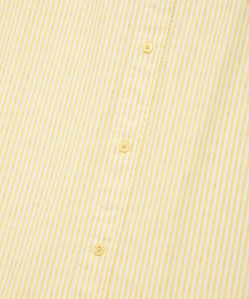 COVERNAT Drawing Stripe Half Shirt Yellow