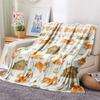 Custom Name Custom Wildlife Flannel Blanket, High quality Comfortable for All Seasons, Home Decor, Warmth and Comfort