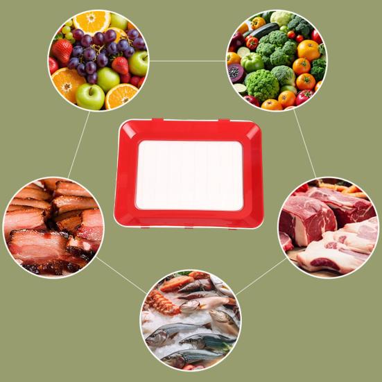 5 шт. креативных подносов для хранения продуктов, складные подносы для хранения продуктов с эластичной крышкой, сохраняют свежесть продуктов, многоцелевой контейнер для хранения продуктов