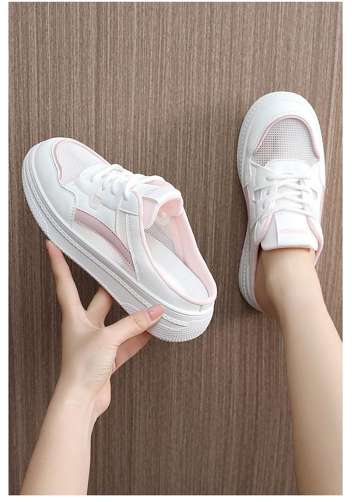 Summer Half Dragged Little White Shoes for Women