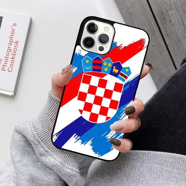 Чехол для мобильного телефона с флагом Хорватии для iPhone 17 Air 16 15 14 12 13 11 Pro MAX apple Plus Coque