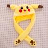 Fungogo Yangi 60 sm Shlyapa Yuqoriga Harakatlanuvchi Sumka Pikachu Moda Chiroyli Quloqlar Pastga Havo Yumshoq O'yinchoq Kepka Tug'ilgan Kun Sovg'asi
