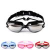 Water Sports Waterproof Anti-fog Swimming Glasses Large Frame with Silicone Earplugs Swimming Goggle