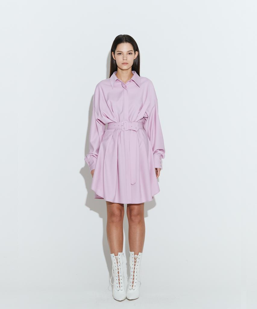 Chaenyuyog The Boss Long Wool Dress [Lavender]