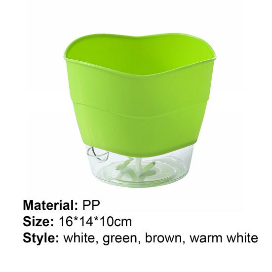 Цветочный горшок Многоцелевой самополивающийся полипропиленовый перегородочный слой Съемный горшок для сада