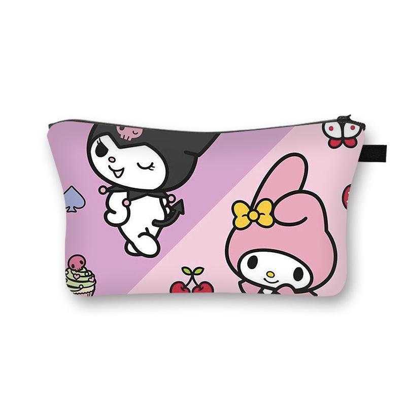 Лето 2023 Новый Стиль Sanrio Милый Сладкая Девочка Косметичка Мультяшная Студенческая Сумка для Хранения Оптом