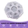 7 Grids Portable Weekly Pill Box Waterproof Travel Camping Pill Holder for Vitamin Supplement Medicine