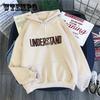Women's Autumn/winter Fashion Letter Embroidered Hoodie Plain Color Loose Sweatshirt