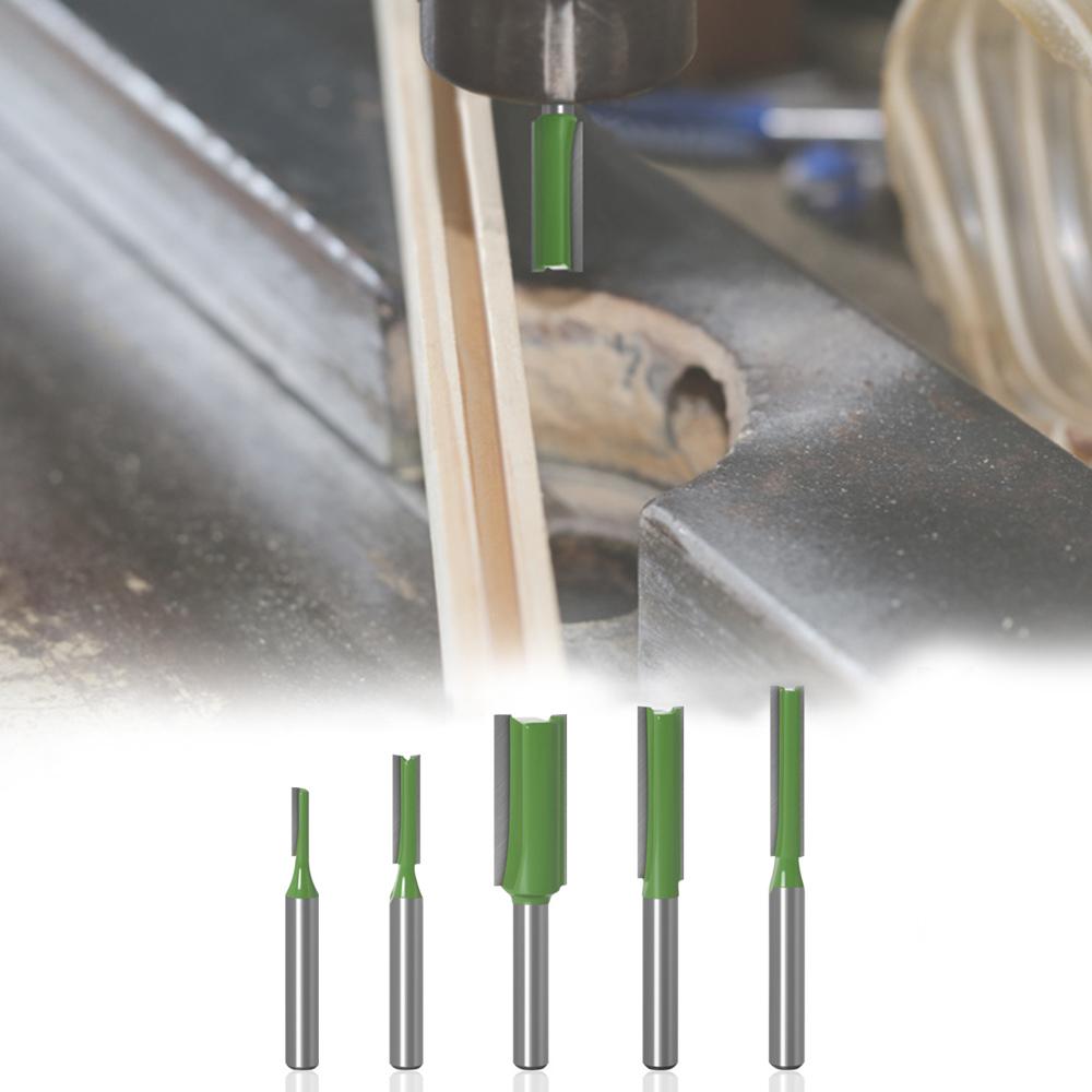 Набор фрез, 7 шт., хвостовик 6 мм, 3, 4, 5, 6, 8, 10, 12 мм, диаметр лезвия, двойная канавка, прямая бита для