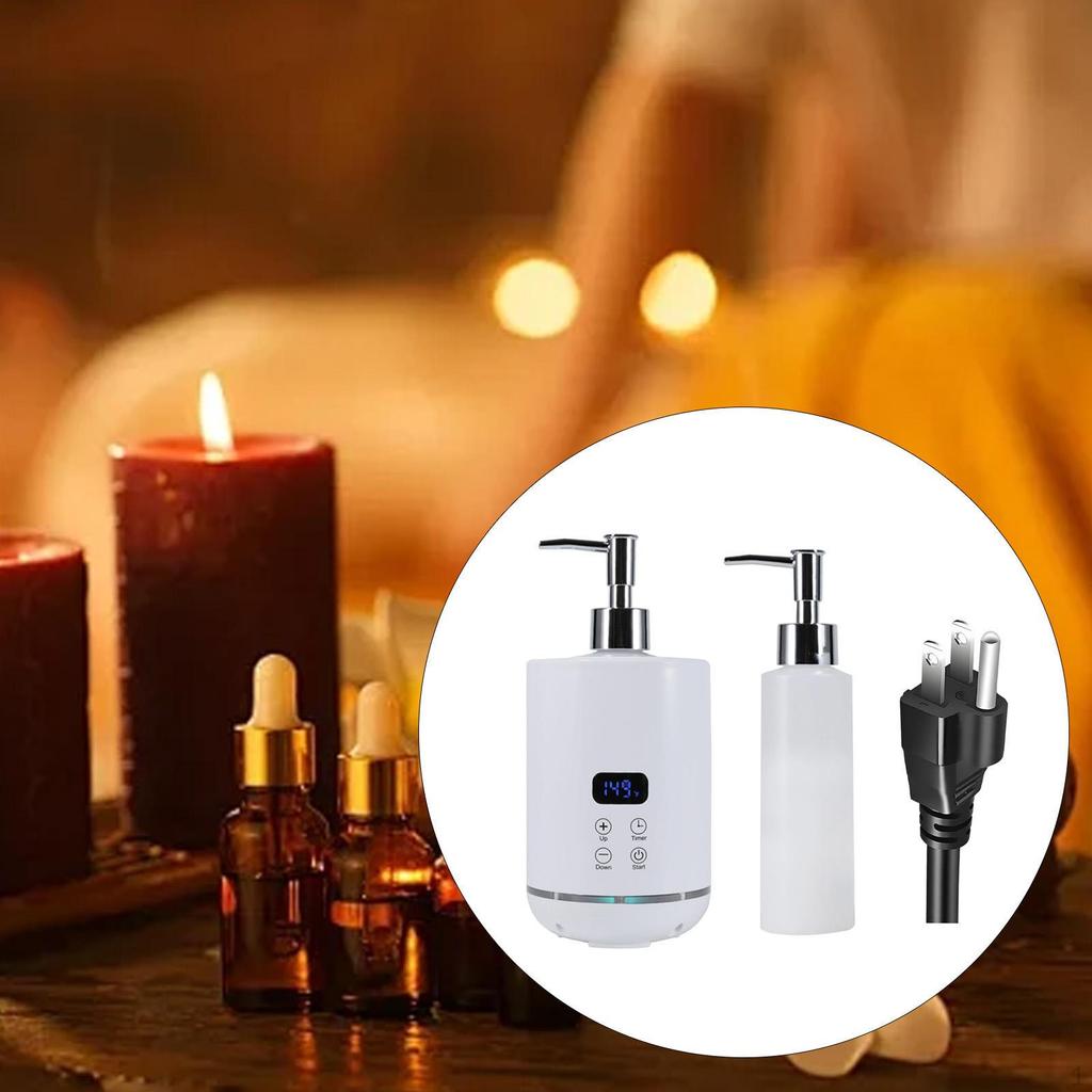 Massage Oil Warmer Salon Multifunction SPA with Bottle Dispenser Black