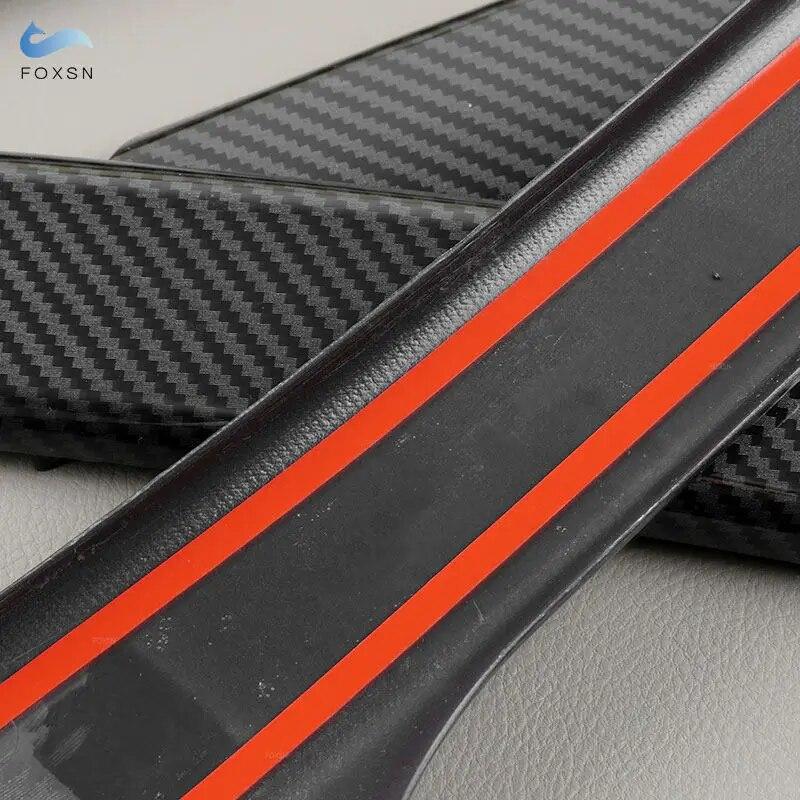 Для VW Tiguan 2008, 2009, 2010, 2011, 2012, 2013, 2014, 2015, 2016, внутренняя дверная ручка, крышка, накладка из углеродного волокна, аксессуары для отделки зерна