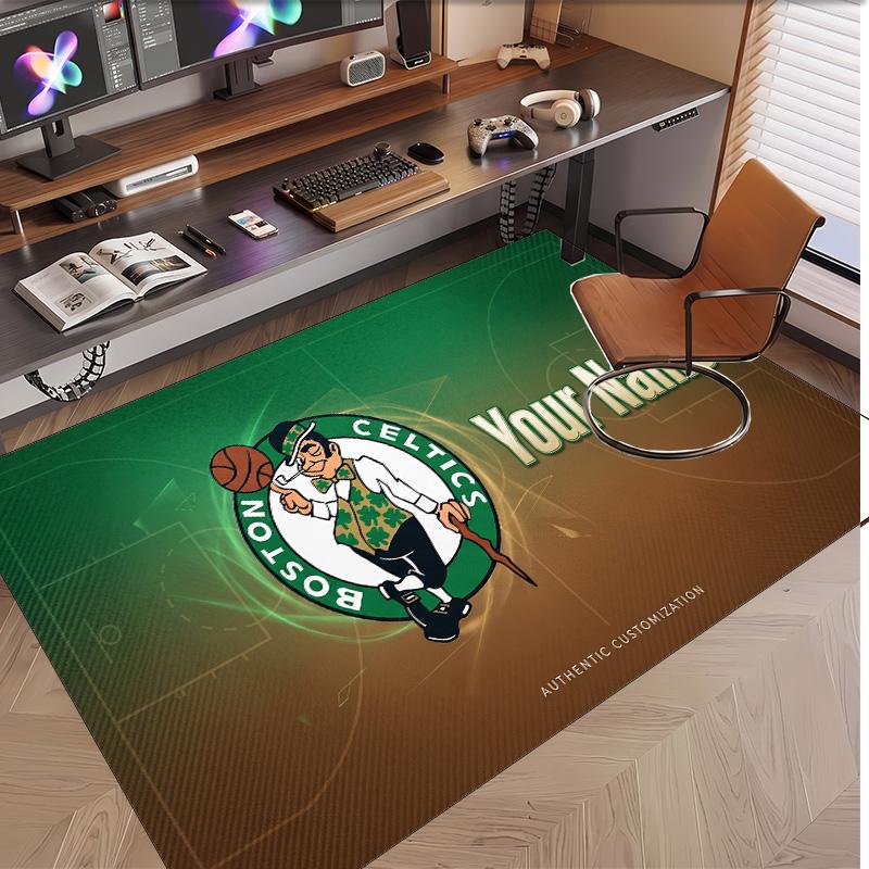 Personalized Crystal Velvet Carpet Celtic FC Pattern Non Slip Floor Rug