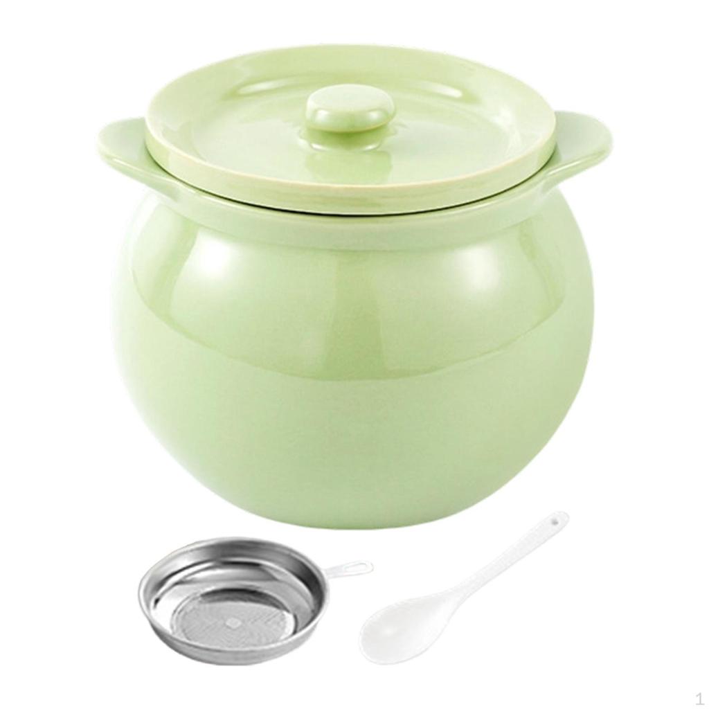 Container with Strainer, Kitchen Canister, Frying Oil Storage Can for Cooking, Restaurant, Farmhouse