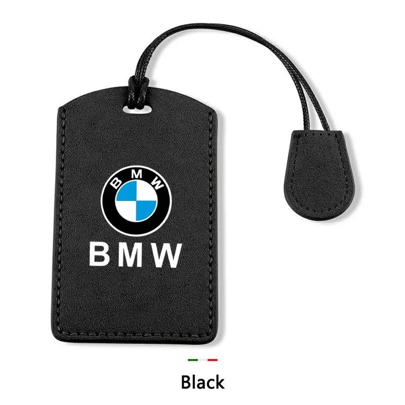 LFRNN1 Car Sticker Suede Leather Car Smart NFC Card Key Case Full Cover Shell for BMW M 3 5 7 Series X1 X3 X5 X6 X7 535le Auto Keychain