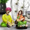 Раджастханская музыкальная пара Декоративный элемент для домашнего декора (Упаковка из 2 шт.,)