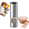 70ML Electric Pepper Grinder Rechargeable Salt Grinder Shaker Adjustable Particle Coarseness Powerful Motor One Hand Operation Stainless Steel