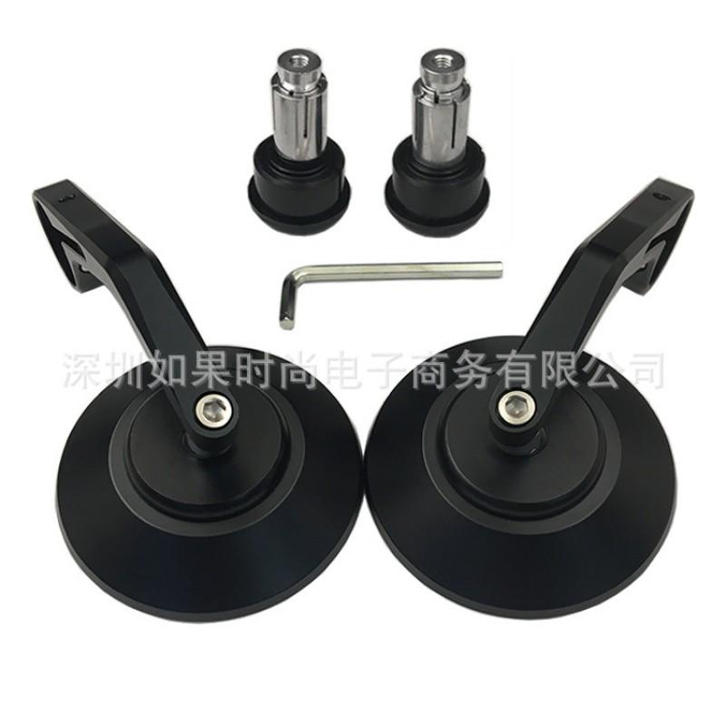 Universal CNC Aluminum Round Motorcycle Rearview Mirror Cherry Style Vintage Side Scooter Bike